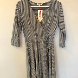 Quarter Sleeve Wrap Dress